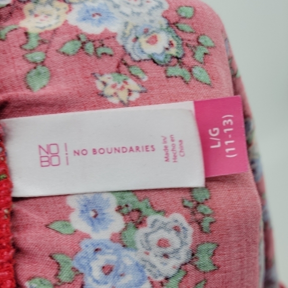 No Boundaries Off shoulder floral Vibrant Red Blouse - Picture 11 of 13